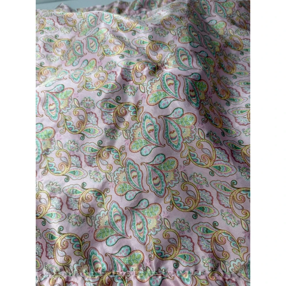 Bearington Baby Owl Security Blanket Lovey Pink Paisley Satin Sage Green 18